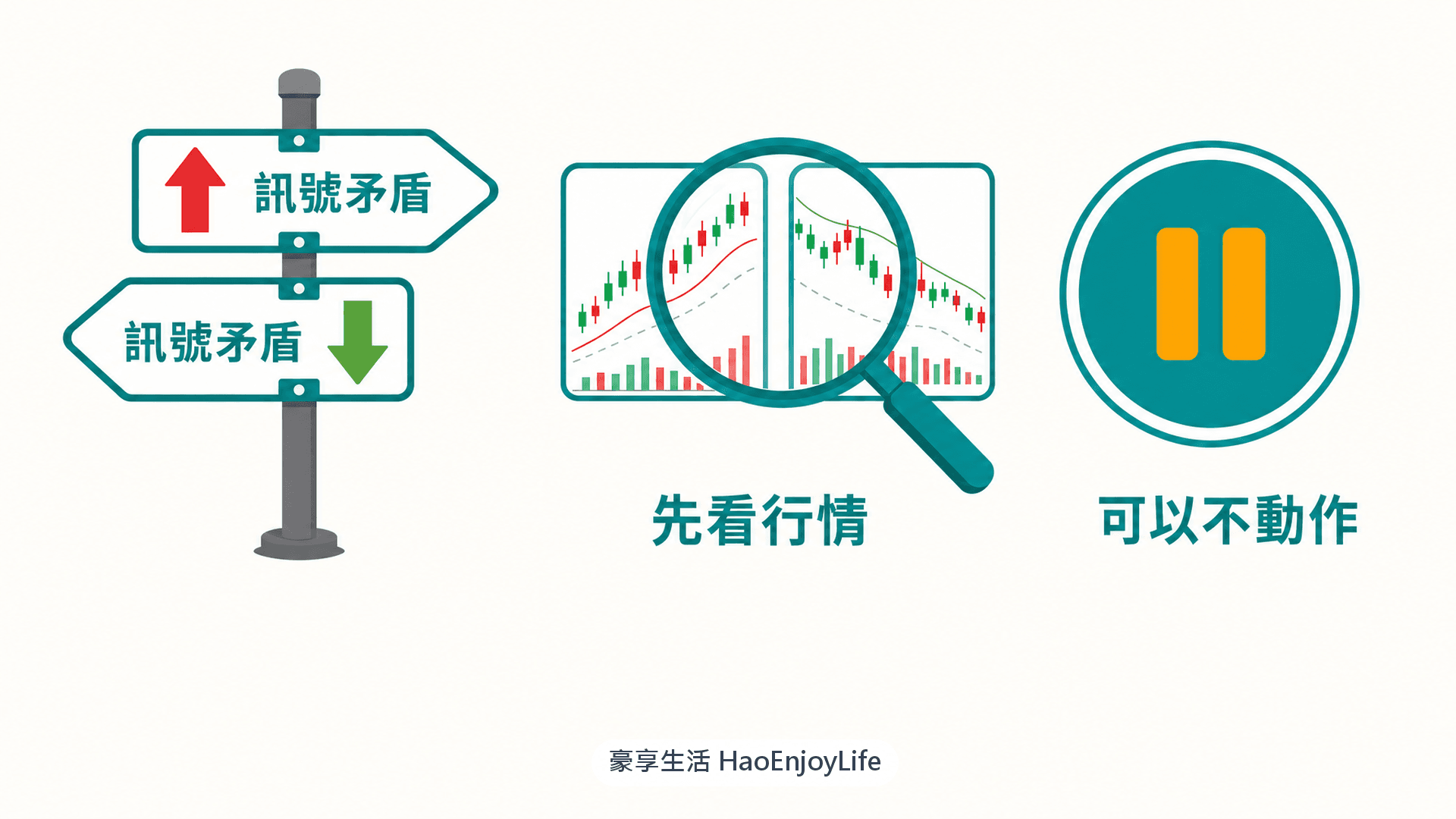 指標互相矛盾時,先確認時間尺度與行情型態,再決定主要依據