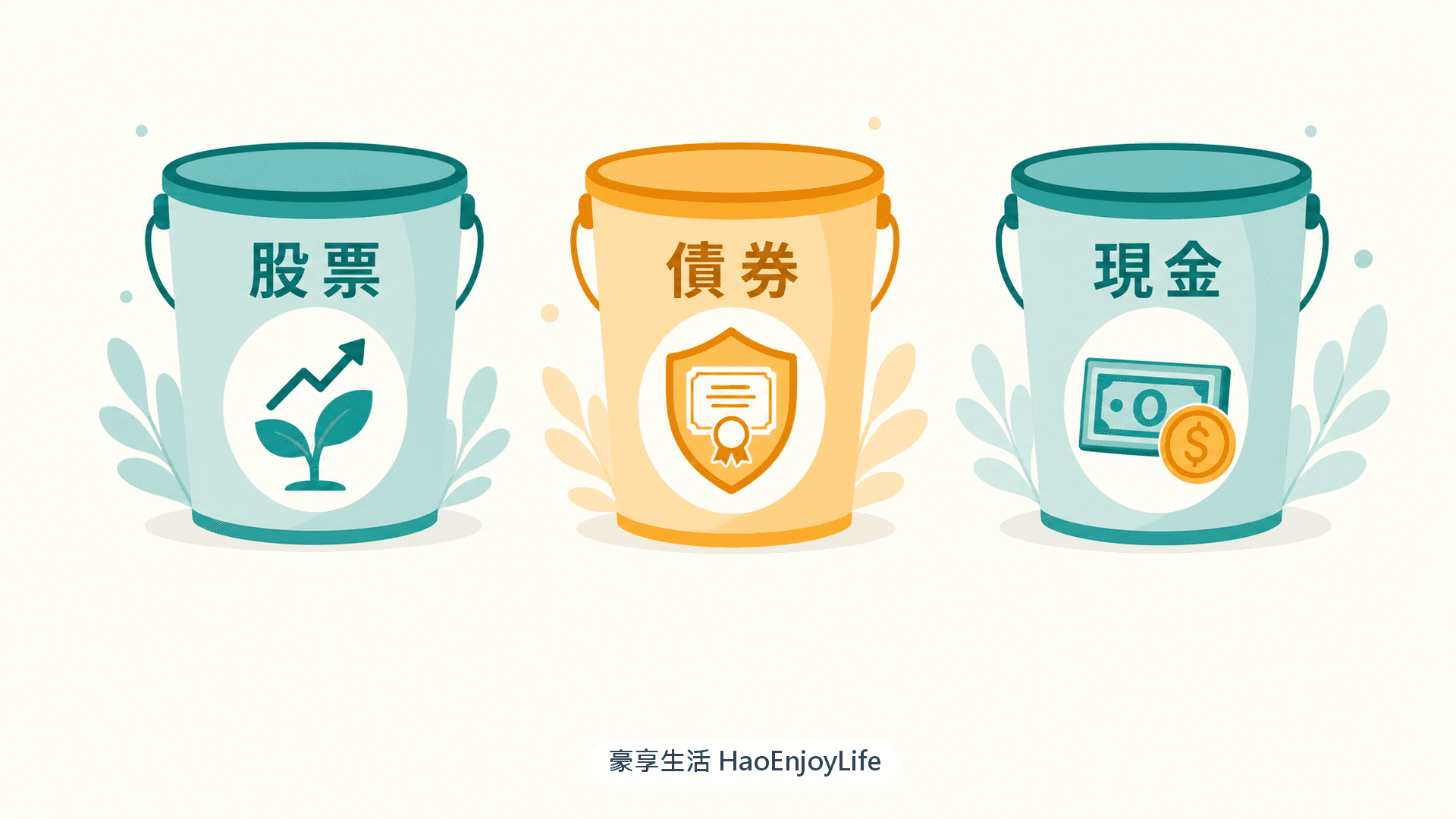 資產配置的三個部分:股票、債券與現金
